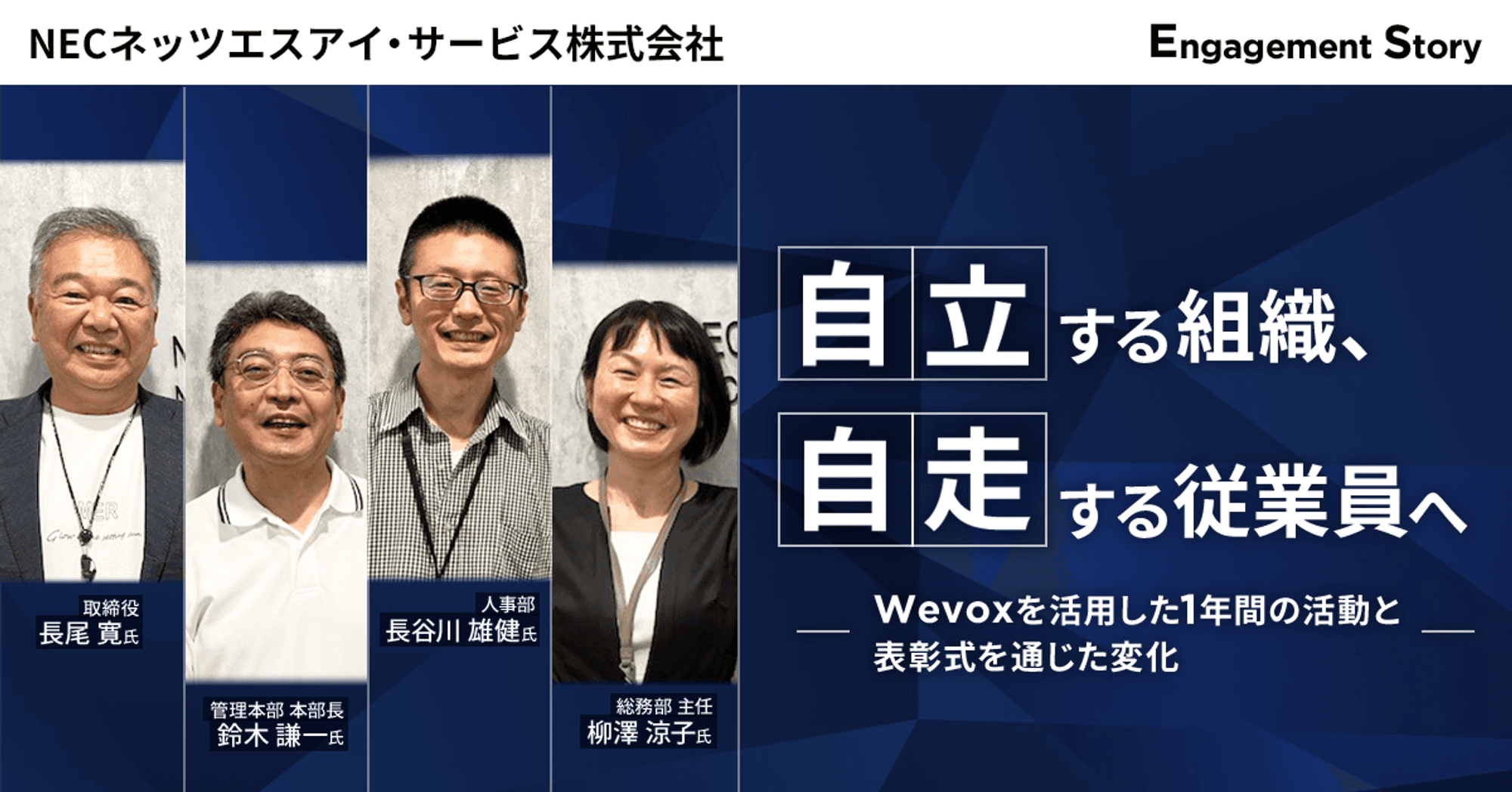 自立する組織、自走する従業員へ〜Wevoxを活用した1年間の活動と表彰式を通じた変化〜