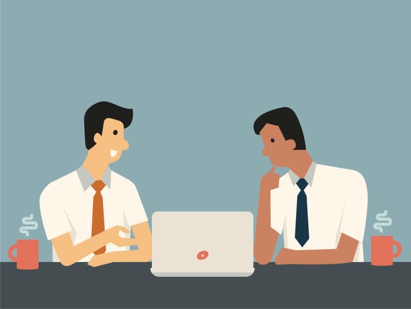 仕事仲間に目標を考えてもらう