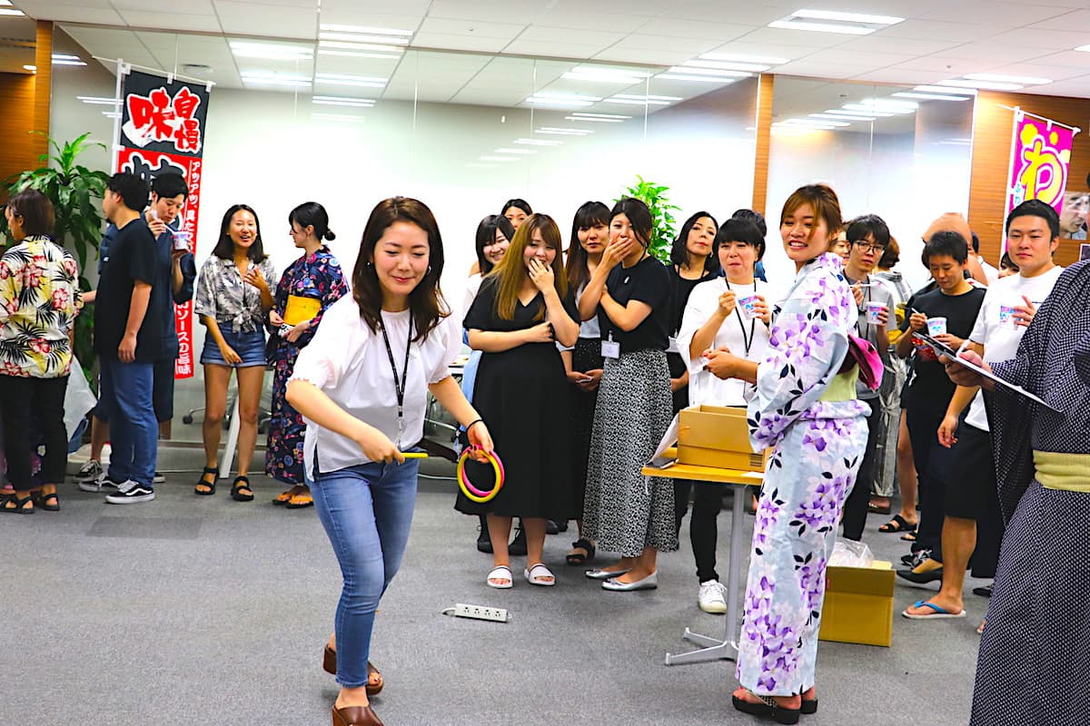 組織ドライブが企画した納涼祭の様子