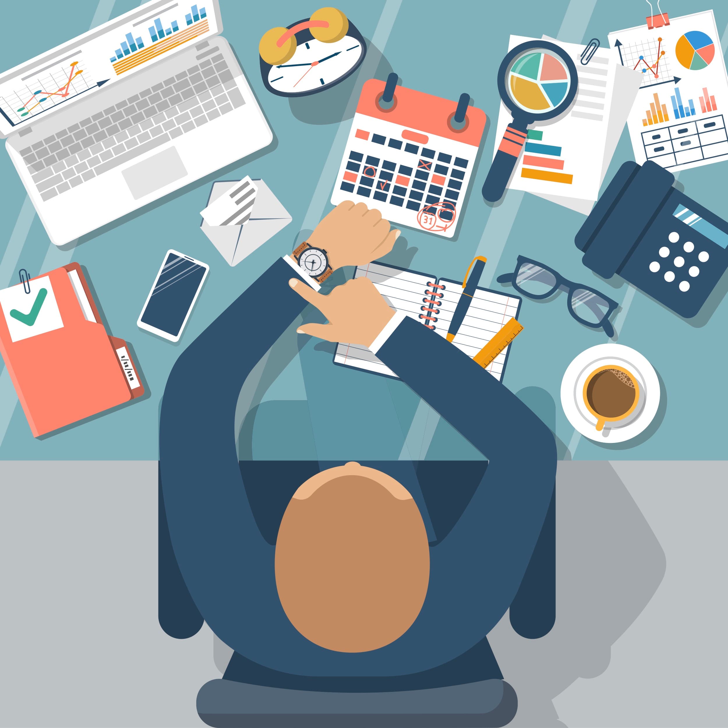 定時退社を徹底する