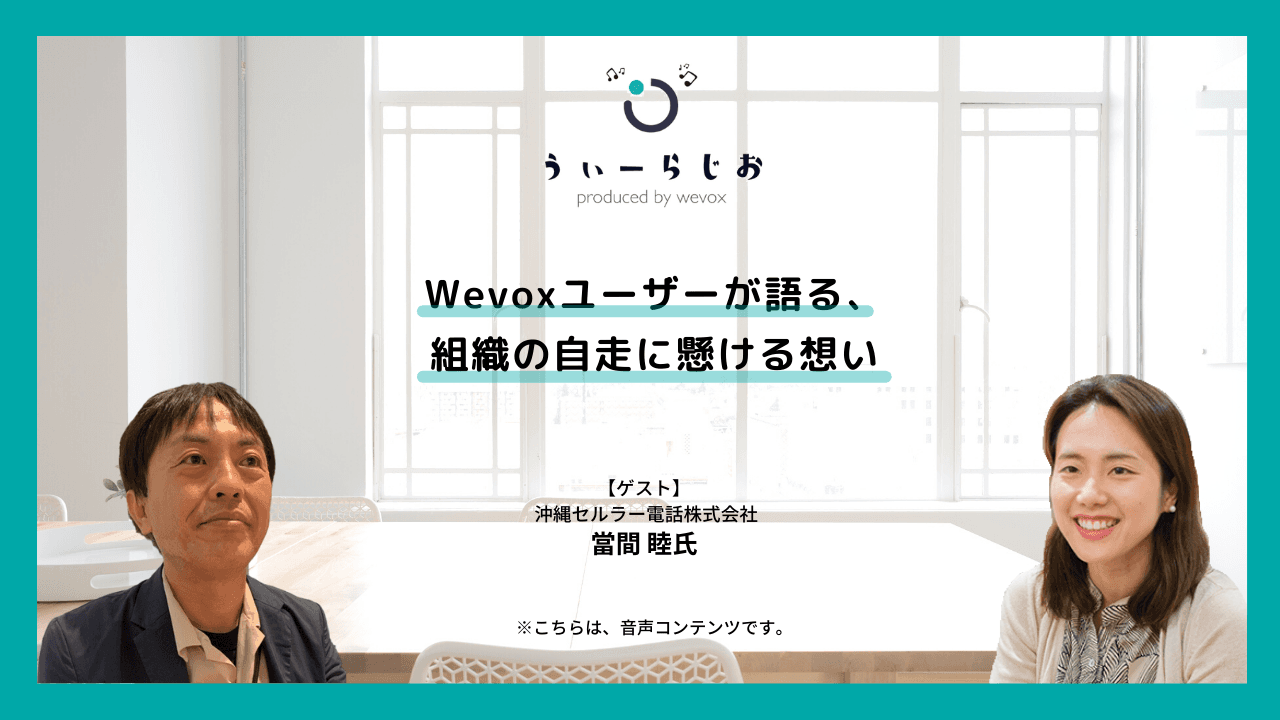 【ラジオ】Wevoxユーザーが語る、組織の自走に懸ける想い