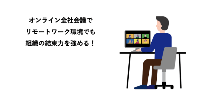 リモート環境下で組織の結束を強めるオンライン全社会議