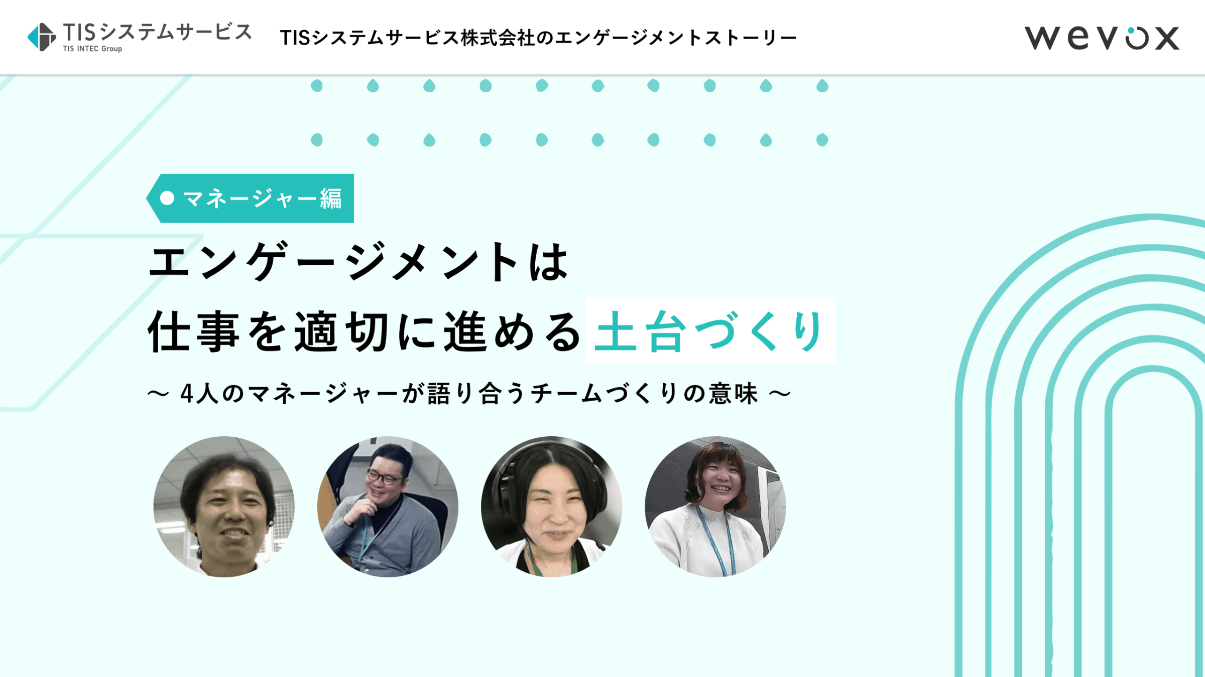 「エンゲージメントは仕事を適切に進める土台づくり」――4人のマネージャーが語り合うチームづくりの意味